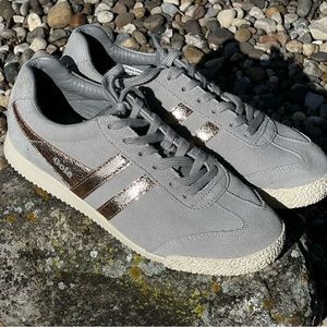 Gola Classic Harrier Mirror Womens Ash Gray Rose Gold Sneakers Tennis Shoes Sz 6